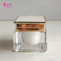 Green Body Cream Bottles, Glass Cosmetic Container